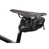 Zefal Z Light saddle pack with reflective stripes and light mount, bike seat storage accessory for cycling safety and convenience