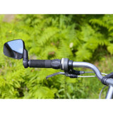 Zefal Dooback 2 bike mirror mounted on bicycle handlebar, convex rearview mirror for cycling safety and improved visibility