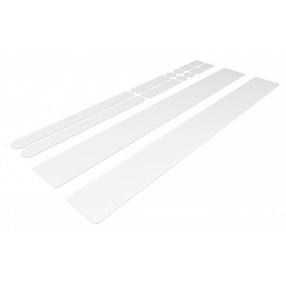 Zefal Skin Armour matte bike frame protection stickers applied to a bicycle frame for durable shield and style.