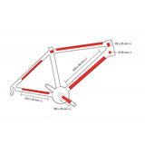 Zefal Skin Armour matte bike frame protection stickers on a bicycle frame, durable accessories for shielding and preserving the bike's finish.
