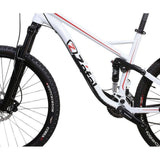 Zefal Downtube Armor bike frame protection stickers on a bike downtube, durable accessories for shield and protection.