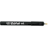 Zefal MT aluminium frame fit hand pump with flexible valve adapter and mount clips, compact bike pump accessory.