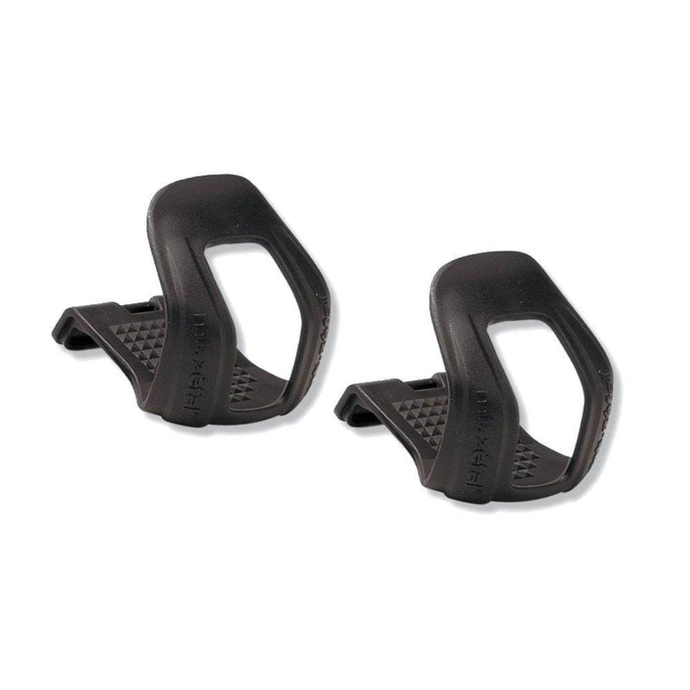 Zefal Half Toe-Clips for cycling pedals, durable pedal grip components for secure shoe attachment and improved cycling control.