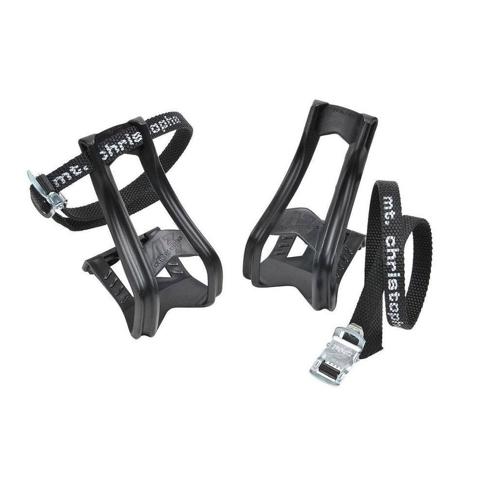 Zefal MTB toe-clips and straps set with mounting hardware, designed for bicycle pedal components and spares.