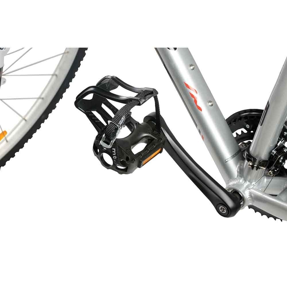 Zefal MTB toe-clips 43 with straps and mounting hardware, designed for mountain bike pedals and components.
