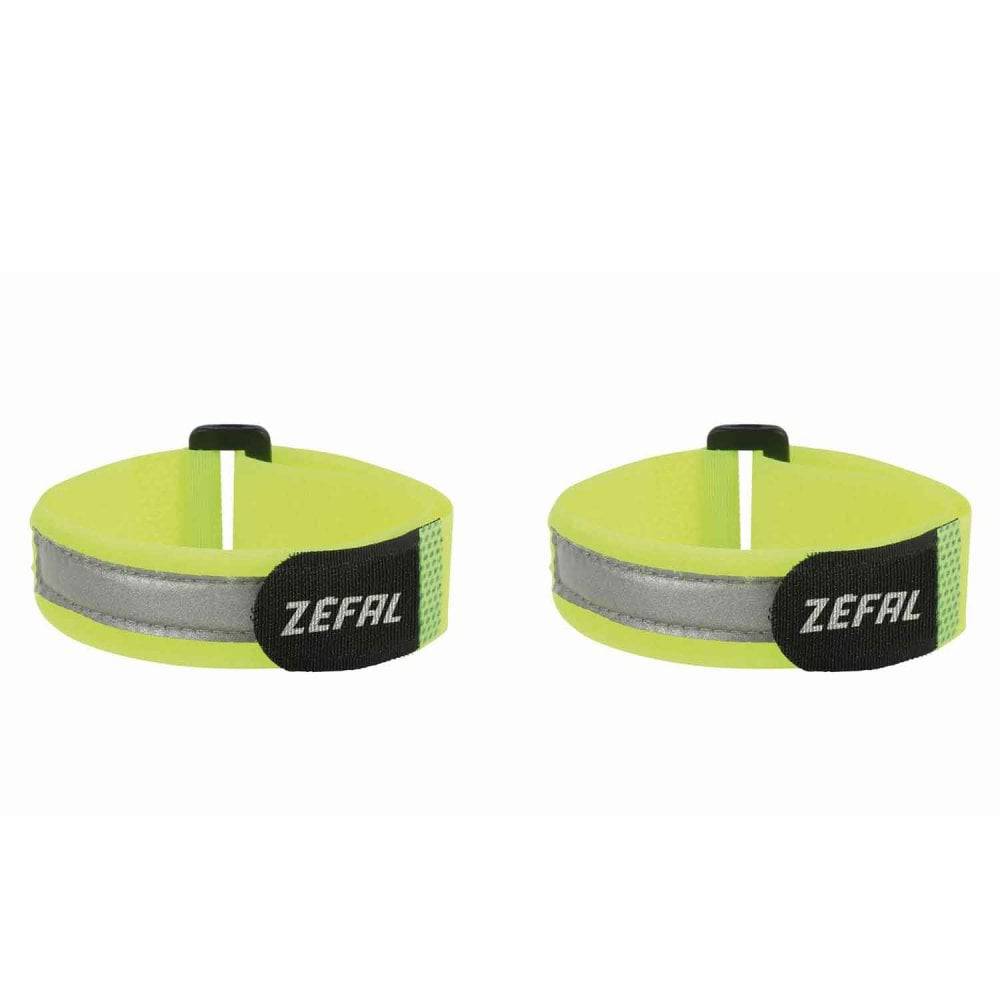 Zefal Doowah Long Trouser Straps with reflective tape for visibility and security in outdoor clothing.