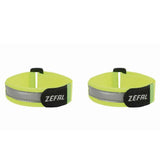 Zefal Doowah Long Trouser Straps with reflective tape for visibility and security in outdoor clothing.