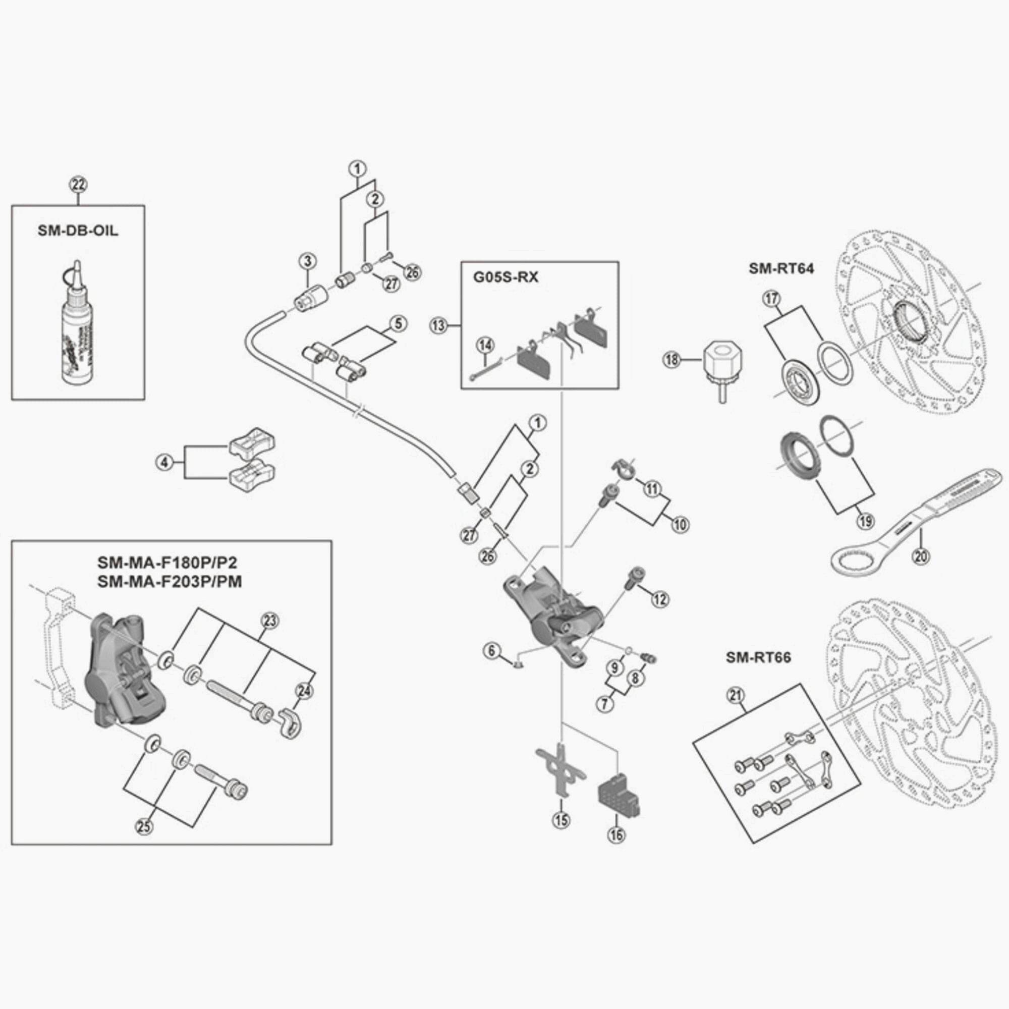 Shimano Spares SM-BH59 brake olive and insert with 2.3mm bore for J-Kit and standard fit bicycle brakes.