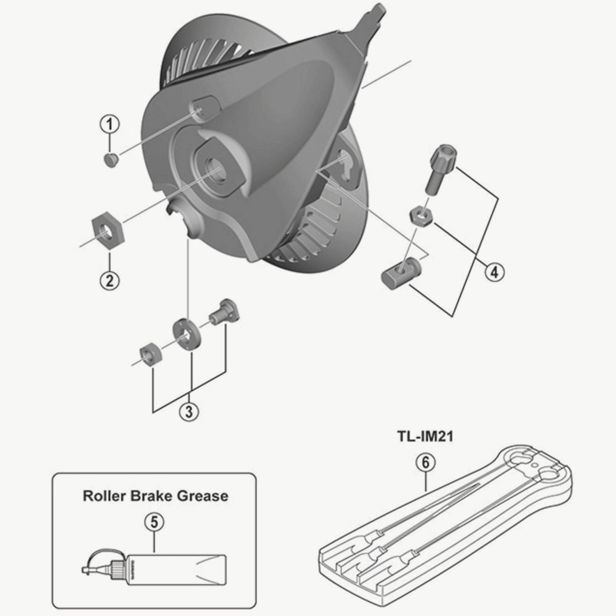 Shimano Brim41F Brake Unitfix Nut Spares & Accessories