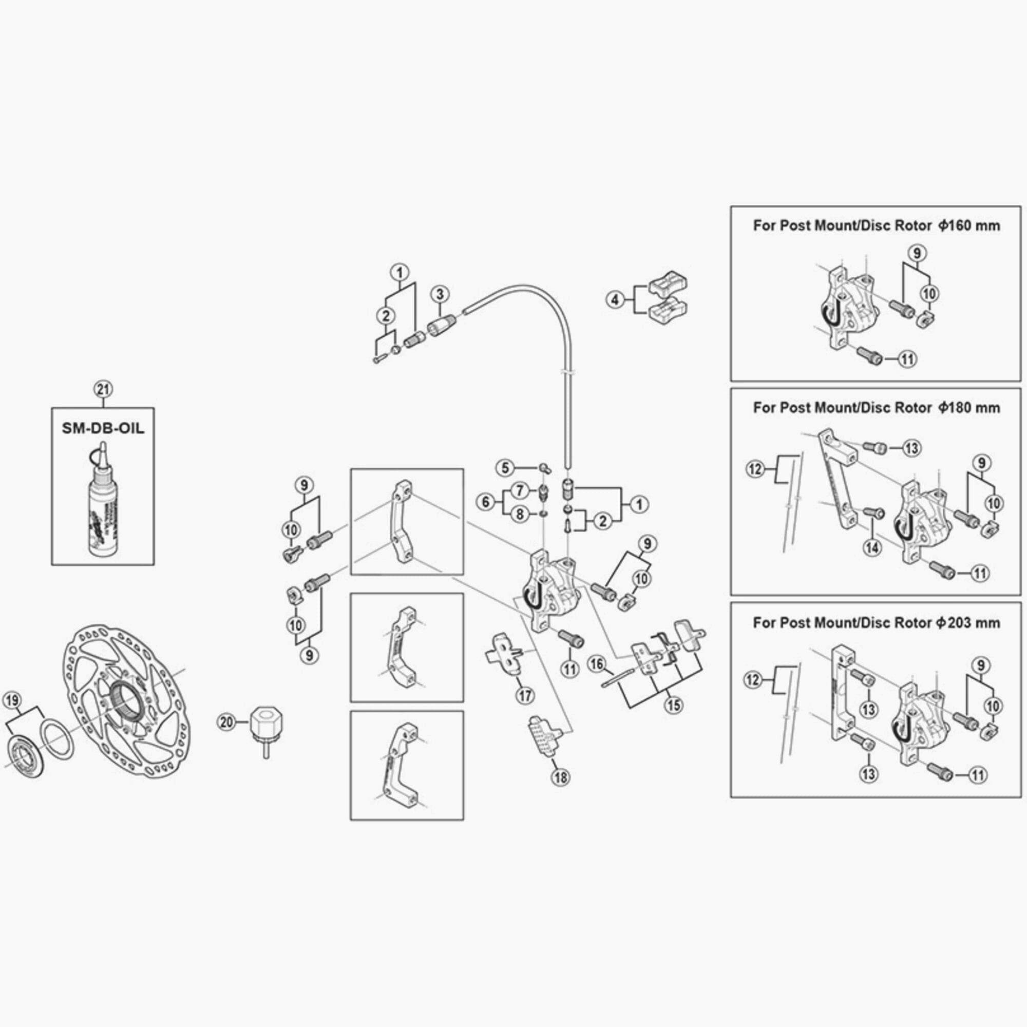 Shimano Brm525 Disc Pad Spacer Spares & Accessories