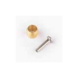 Shimano SM-BH90 olive and connector insert for 2.1mm bore brake systems, cycling components, shiny metal parts.