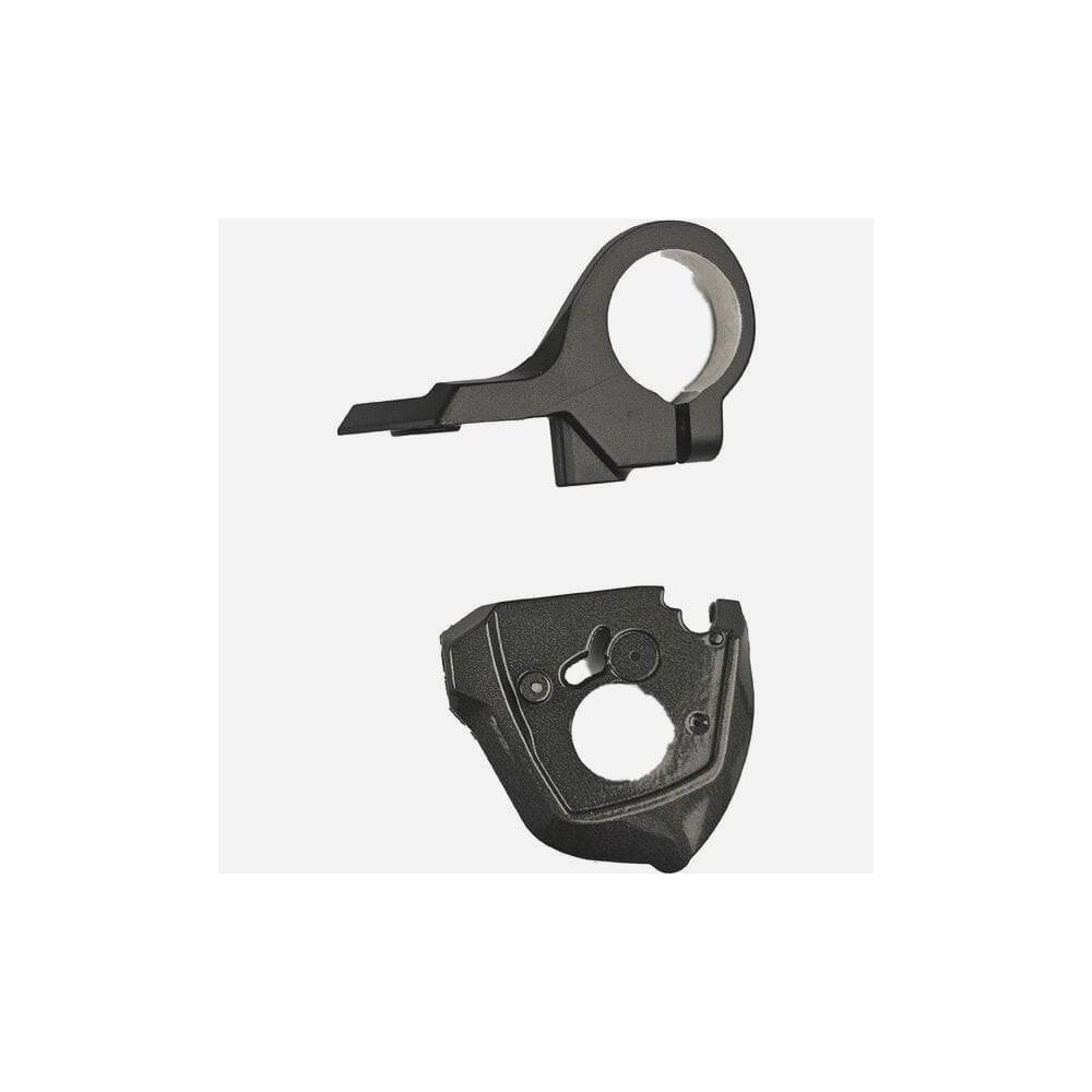 Shimano SL-M8000 left hand base cover unit for shifters without indicator, component spare part with black plastic finish.