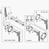 Shimano FC-M8000 gear fixing bolt M8 x 11mm for crankset, genuine replacement component for bike drivetrain.