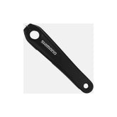 Shimano FC-MT700 left hand bike crank arm, 170mm replacement component for mountain bike components, black and metal finish.