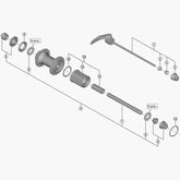 Shimano Fh-5800 Complete Quick Release, 168 Mm