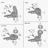 Shimano FD-M9020 front derailleur cable fixing bolt and plate, M6 x 16mm, bicycle component spare part
