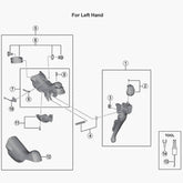 Shimano St-5800 Lever Axle And E-Ring Spares & Accessories