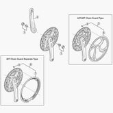 Shimano Fc-M371 44T Chain Guard And Fixing Bolts Spares & Accesories