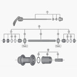 Shimano FH-RM66 freewheel body unit replacement for smooth gear shifting, showcasing the component's detailed metal construction.