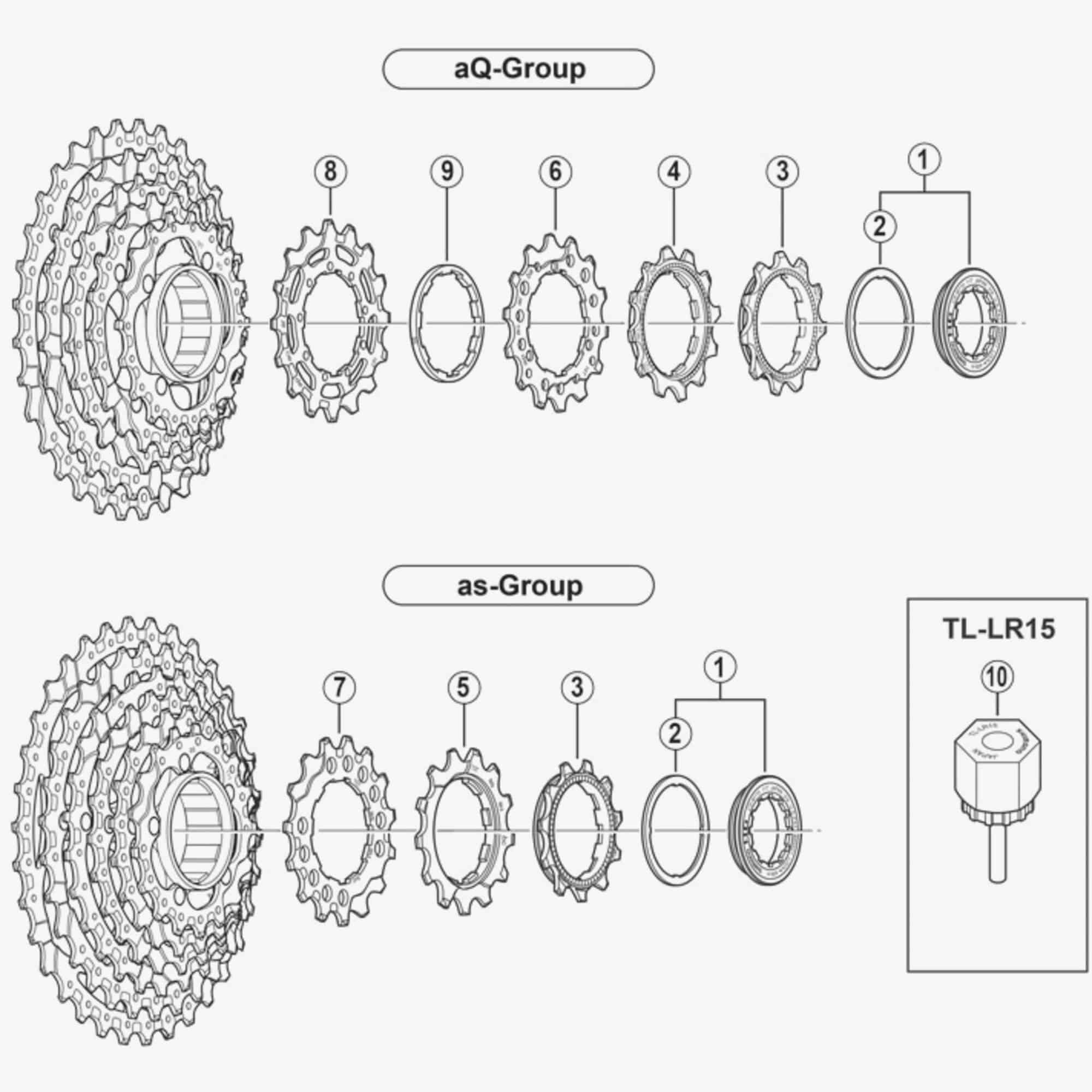 Shimano CS-7700 9-speed sprocket spacer, 2.56mm, for smooth gear shifting on bicycle components.