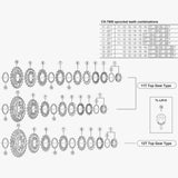 Shimano CS-7900 lockring and spacer for 11T cassette, bicycle components for Shimano spares, replacement parts for drivetrain.