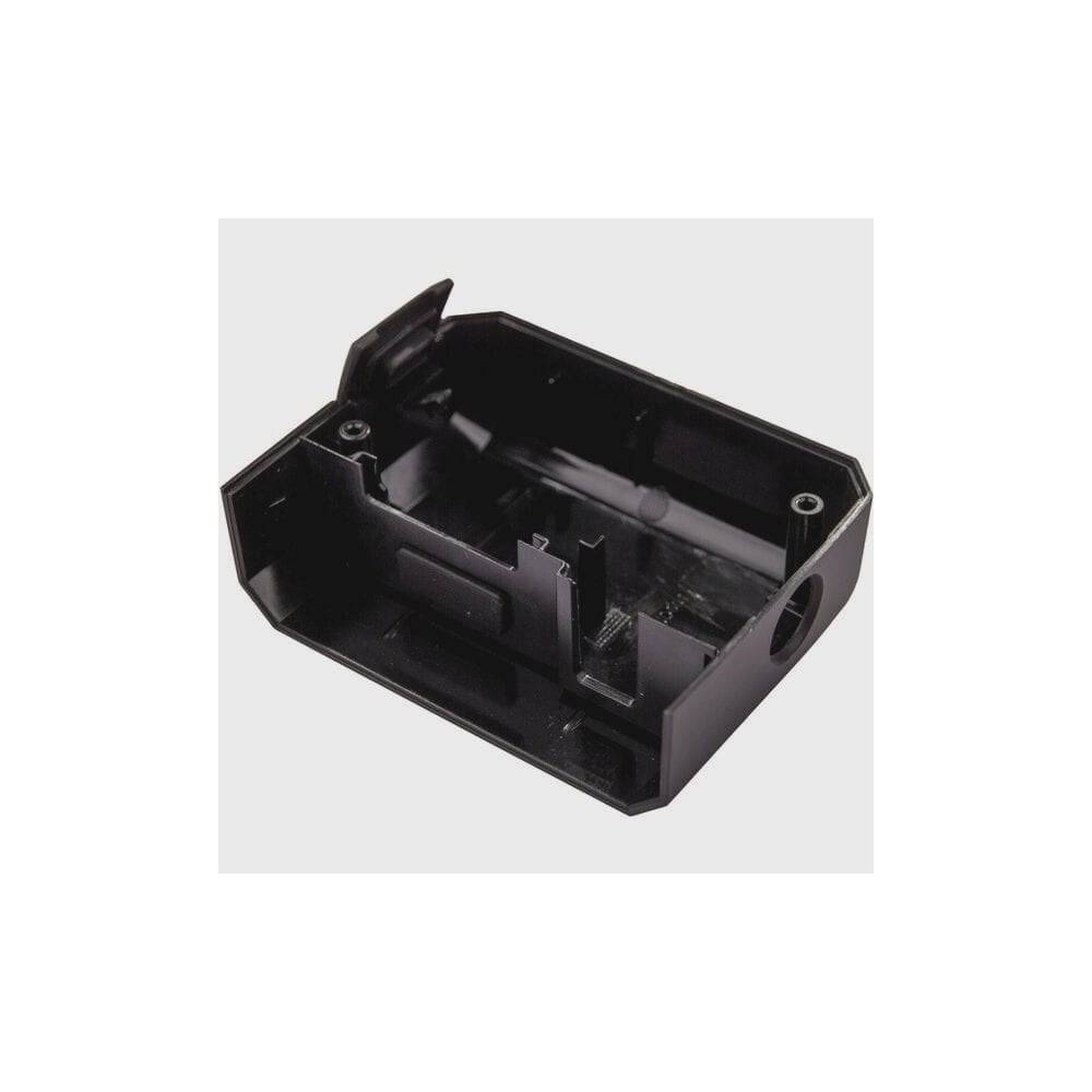 Black Shimano Spares BM-E6000 upper case assembly for E6000 brake system replacement, showcasing the component's detailed design.