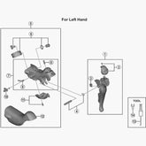 Shimano St-R3030 Left Hand Bracket Assembly Spares & Accessories