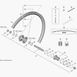 Shimano WH-RX31-F12 ball retainer replacement part for smooth wheel rotation, bicycle wheel component, Shimano Spares.
