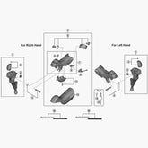 Shimano St-R9100 Right Hand Unit Cover And Fixing Screw Spares & Accessories