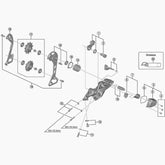 Shimano Rd-M7000-11 Outer Plate Assembly Gs-Type Spares & Accessories