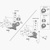 Shimano Fd-R9100 Clamp Bolt And Radius Washer M5 X 15 Mm Spares & Accessories