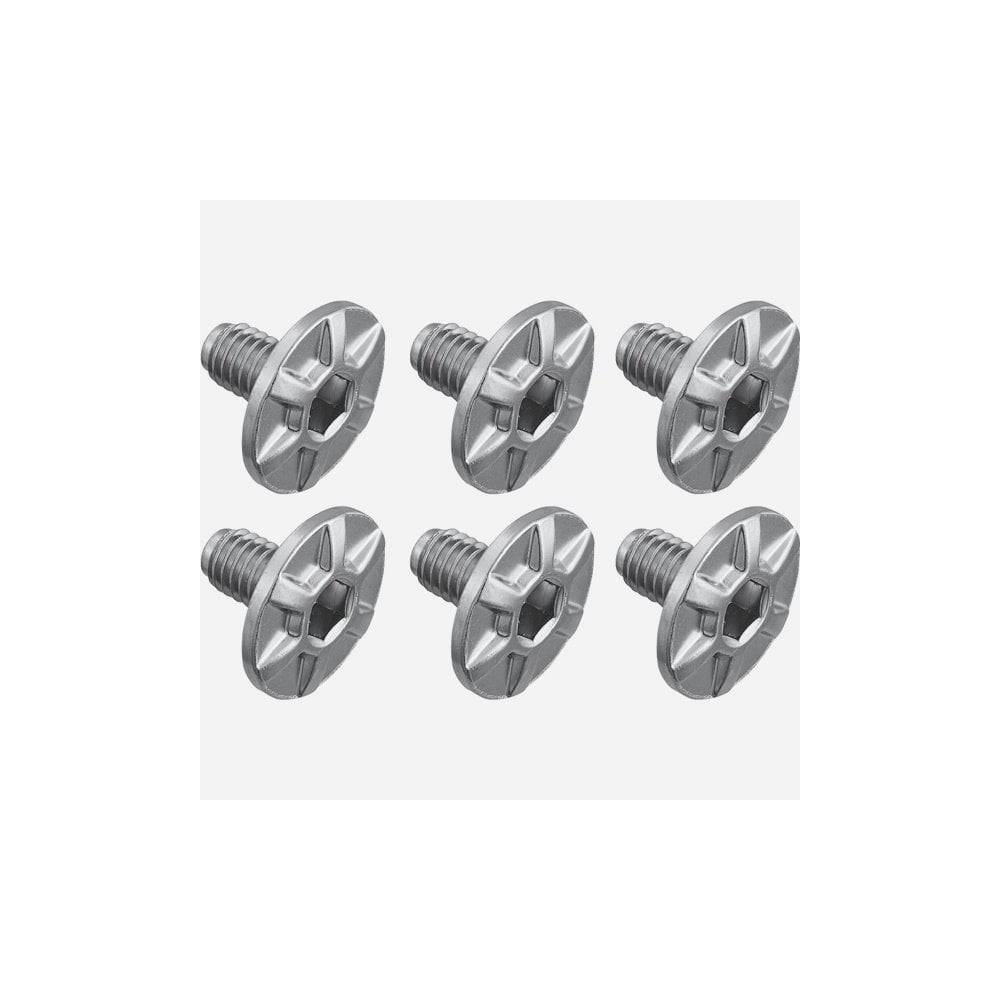 Shimano PD-R9100 cleat fixing bolts M5 x 8mm, pack of 6, genuine Shimano spare components for cycling pedals.