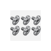 Shimano PD-R9100 cleat fixing bolts M5 x 8mm, pack of 6, genuine Shimano spare components for cycling pedals.
