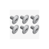 Shimano Spares M5 x 8mm cleat fixing bolts for cycling shoes, pack of 6, genuine replacement spares.