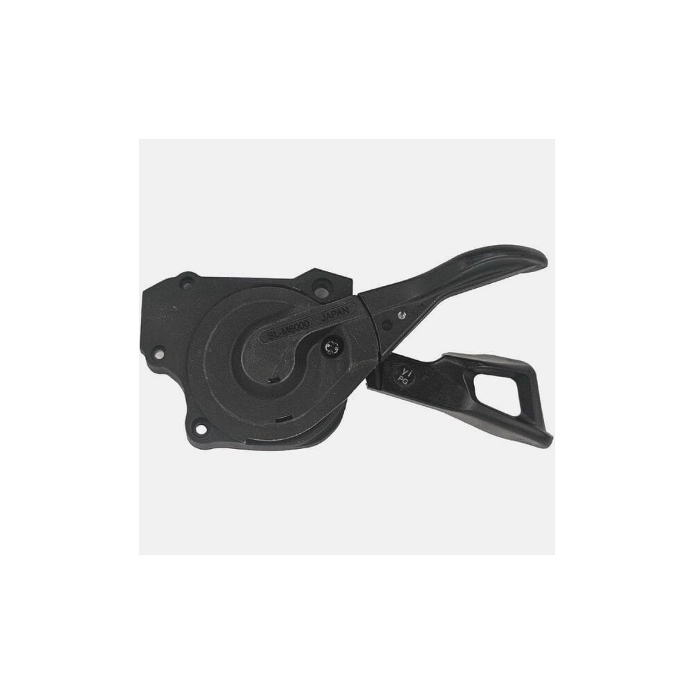 Shimano SL-M6000 right hand gear shifter lever for bike, genuine replacement component, with ergonomic design and gear indicator.