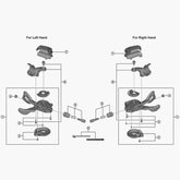 Shimano Sl-M6000 Right Hand Main Lever Cover And Fixing Screw Spares & Accessories