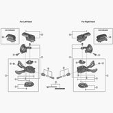 Shimano Sl-M6000 Left Hand Bracket And Fixing Bolt For Without Indicator Type Spares & Accessories