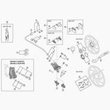 Shimano BR-M615 brake pad spacer, genuine replacement component for optimal brake performance on Shimano disc brakes.