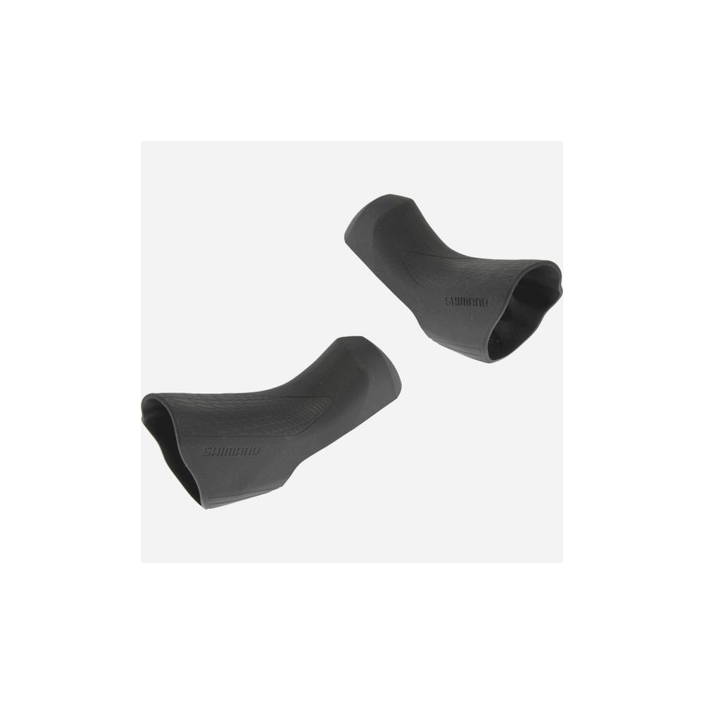 Pair of Shimano ST-R8000 bracket covers for shifter components, genuine Shimano spare parts for bike gear shifting.