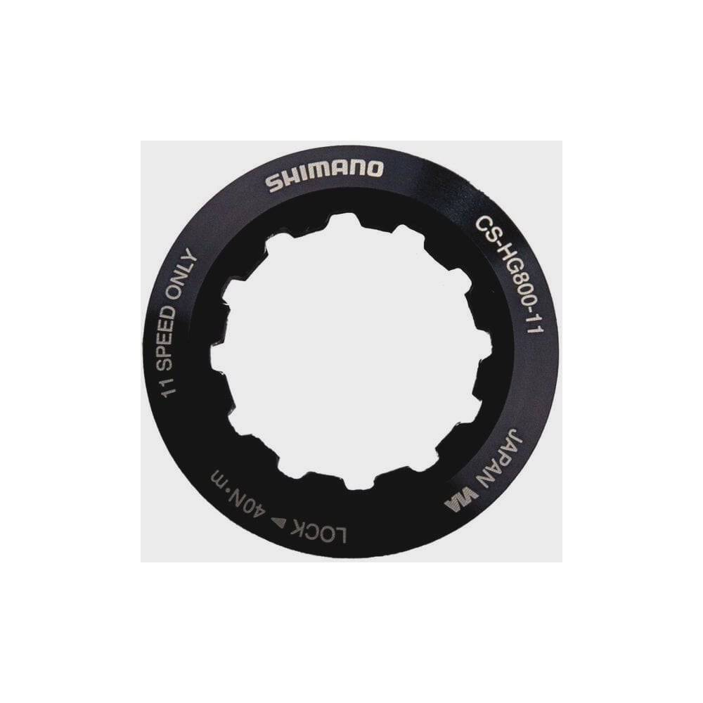 Shimano Spares lock ring and spacer for CS-HG800-11 crankset, used in bicycle component maintenance and repair.