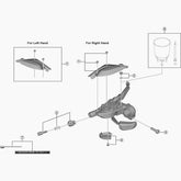 Shimano St-Ef505 Right Hand Main Lever Cover And Fixing Screw Spares & Accessories