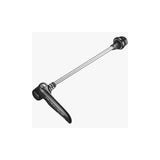 Shimano WH-R9100 quick release for road bike wheels, 163mm spare component, shown on a bicycle wheel.