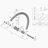 Shimano WH-RS81-C50-CL-F replacement spoke for bike wheels, 267.5mm, Shimano Spares bicycle component.