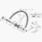 Shimano Hb-M618-B Hub Axle Unit