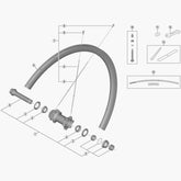 Shimano Hb-Rs770 Complete Hub Axle