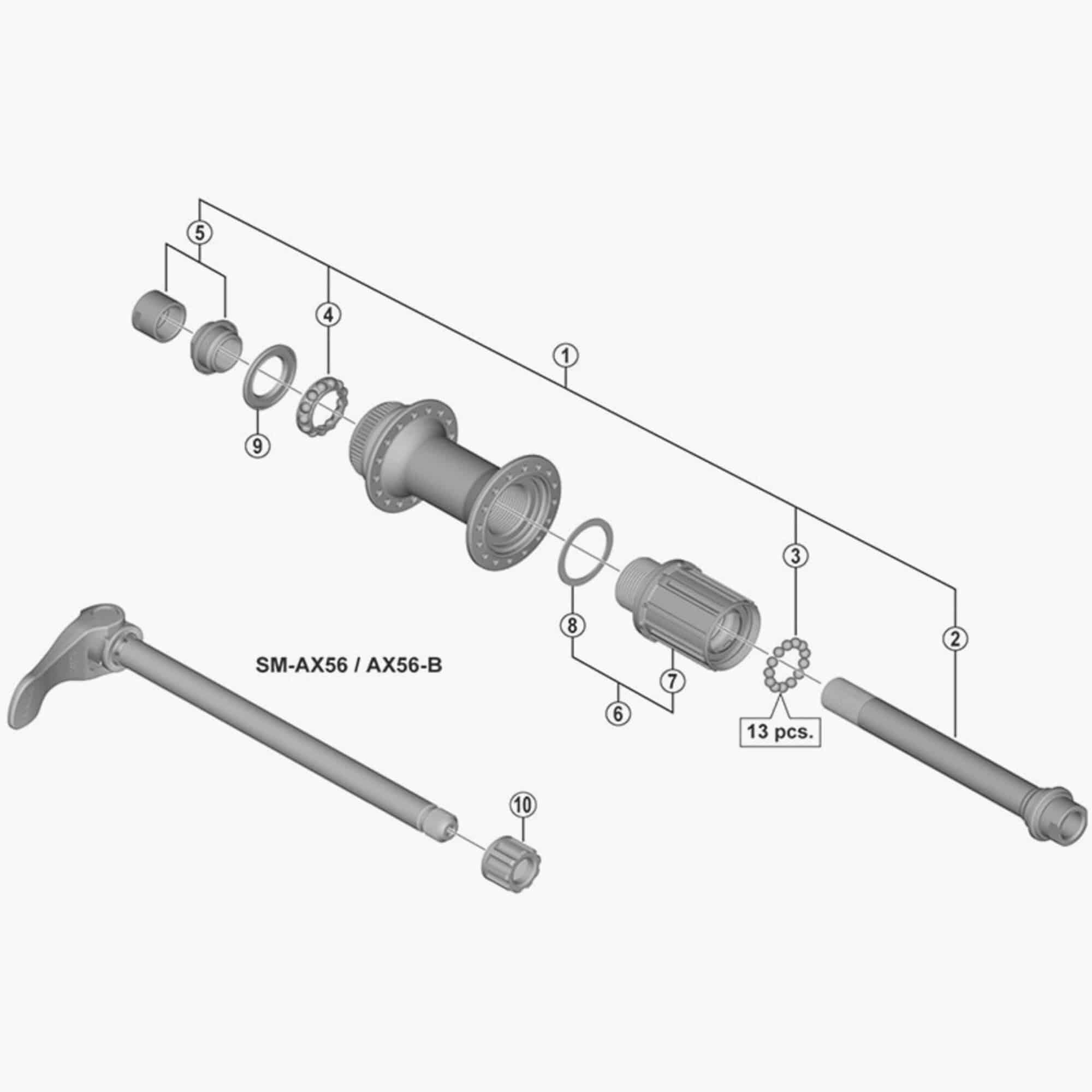 Shimano FH-M6010 freewheel body replacement for smooth gear shifting, showcasing the bicycle component on a clean background.