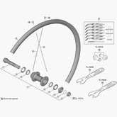 Shimano Wh-R500 Rear Spoke 286 Mm Drive Side