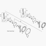 Shimano FC-4700 RS510 chainring fixing bolts, M8, 8.5mm, pack of 4, genuine spare components for bicycle cranksets.