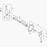 Shimano FC-M810 crank arm fixing bolt, genuine replacement component for secure bike crank attachment