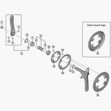 Shimano FC-M552 inner gear fixing bolts, M8 x 8.5mm, pack of 4, genuine spares for bicycle components.